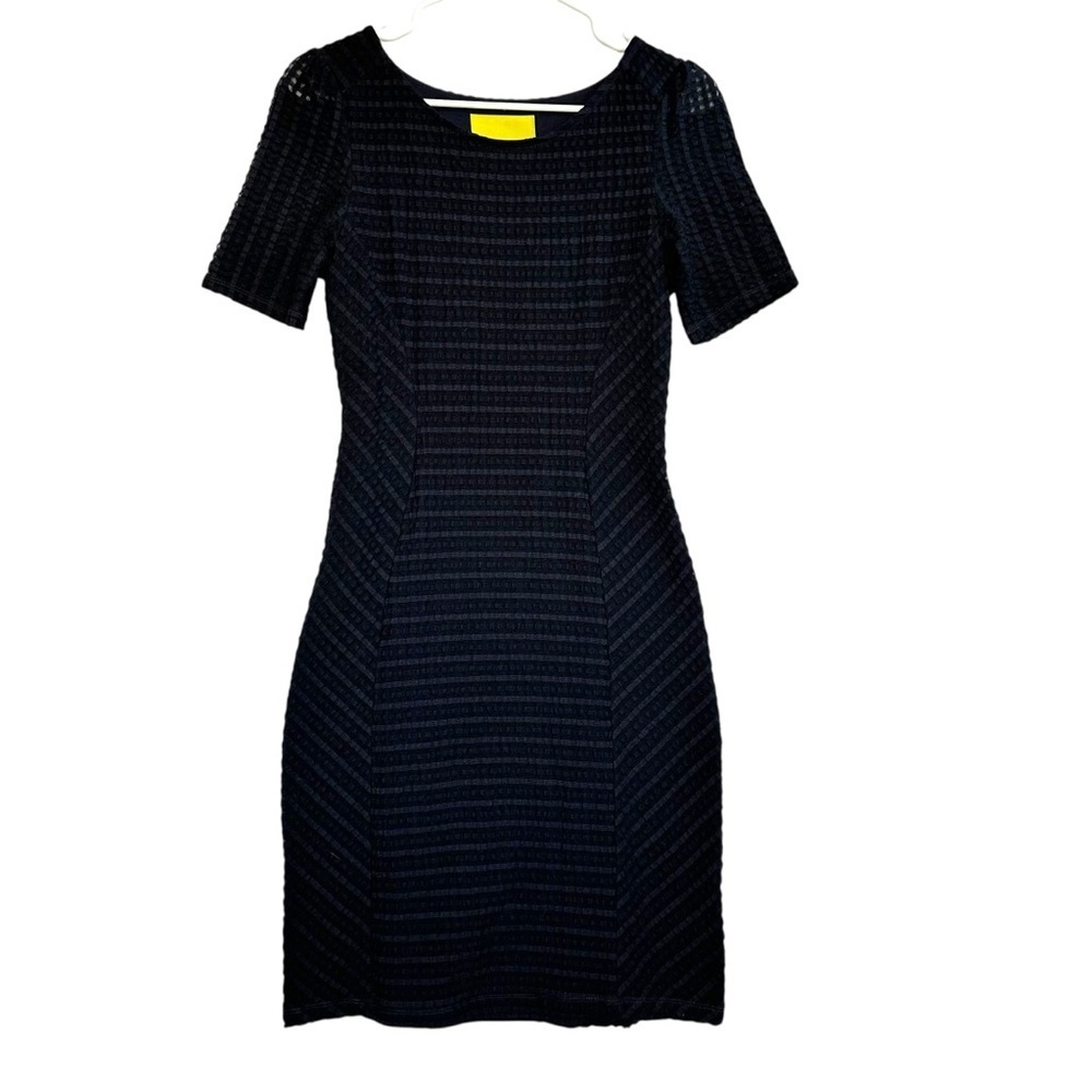 Maeve Anthropologie Black Fitted Stretchy LBD Dress Size XS Lined EUC